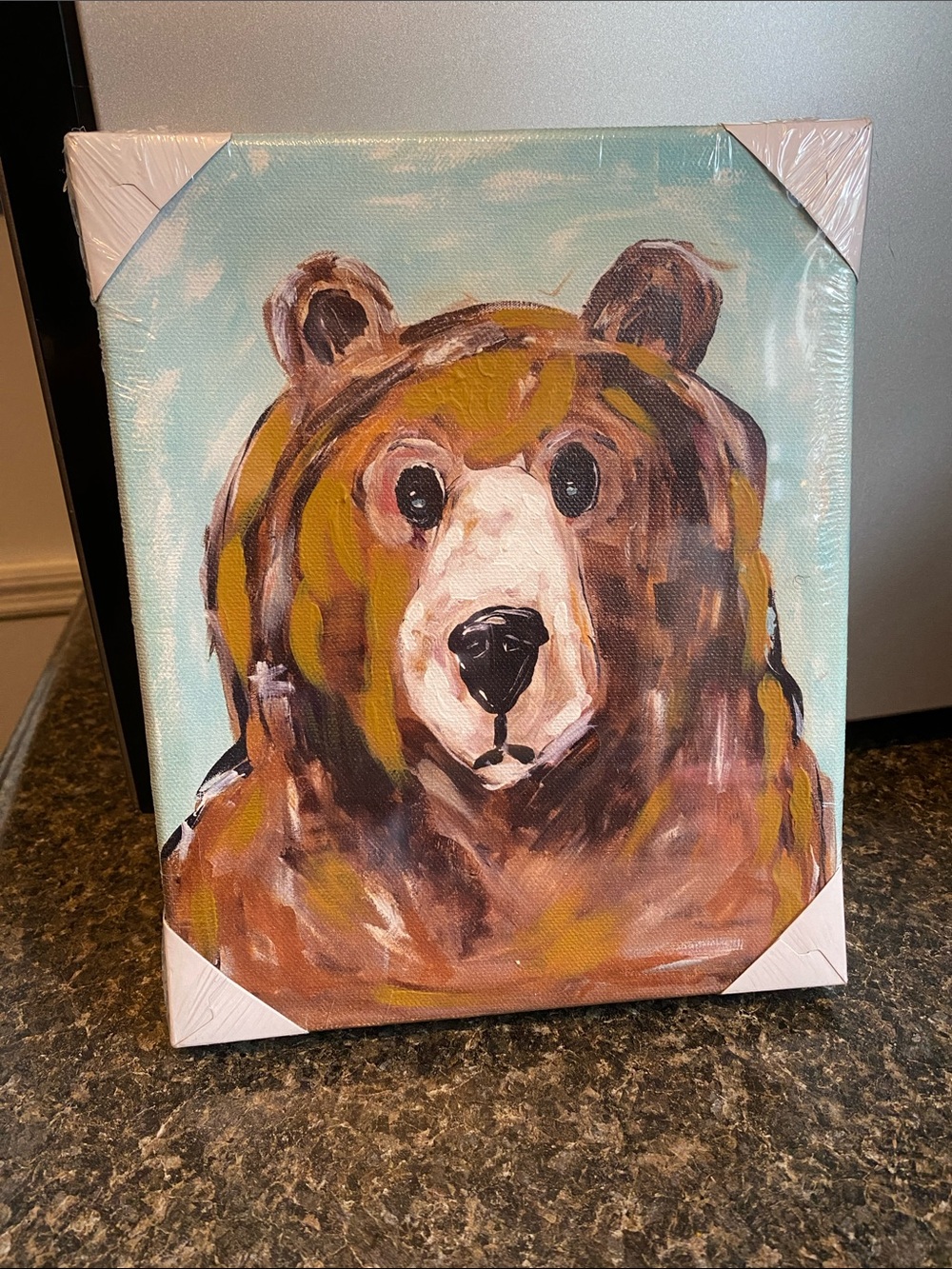 Glory Haus Brown Bear Canvas Art Print - Home Art